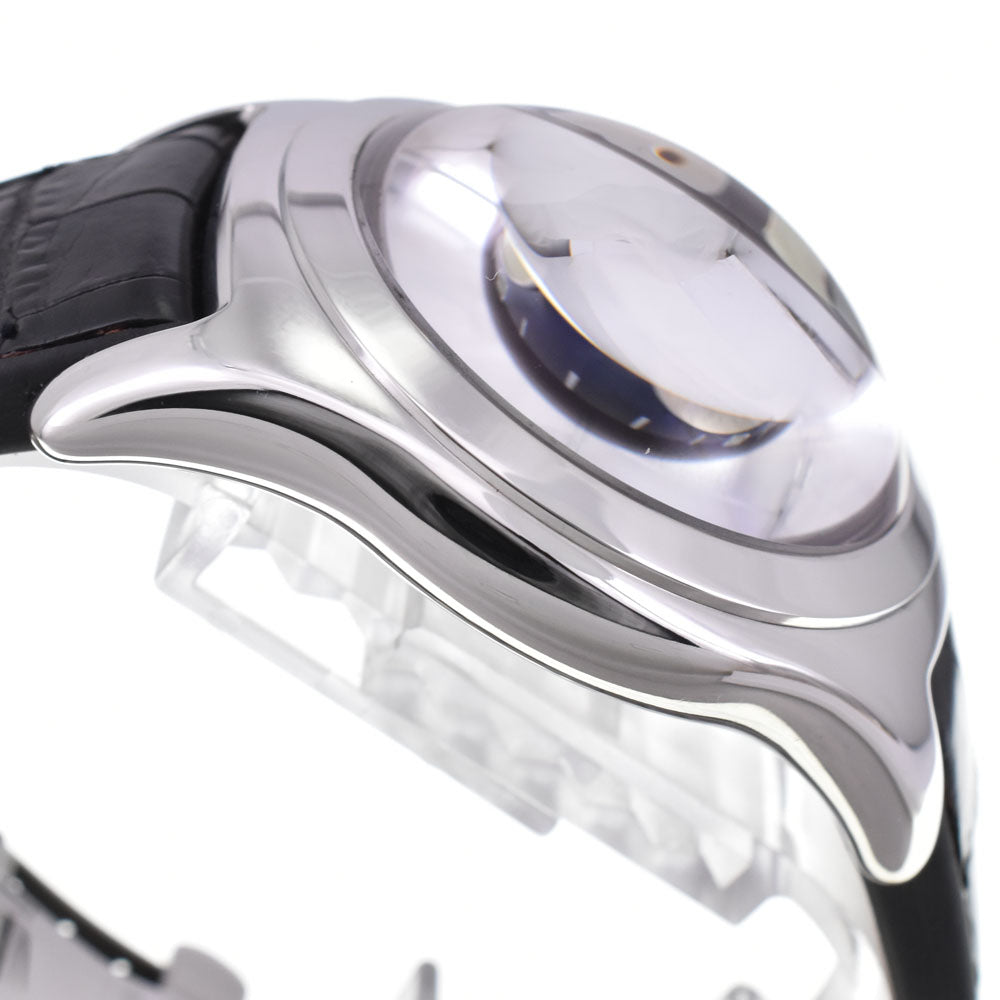 with paper CORUM bubble 82.150.20 see-through back black Dial Automatic Men's
 Watch □#146055
