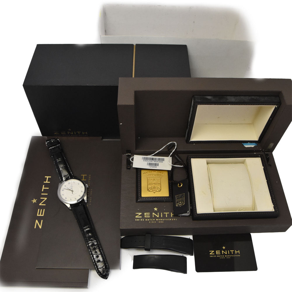 with paper ZENITH Grand Class Elite 03.0520.679/02.C492 Silver Dial Automatic Men's
 Watch R#146067