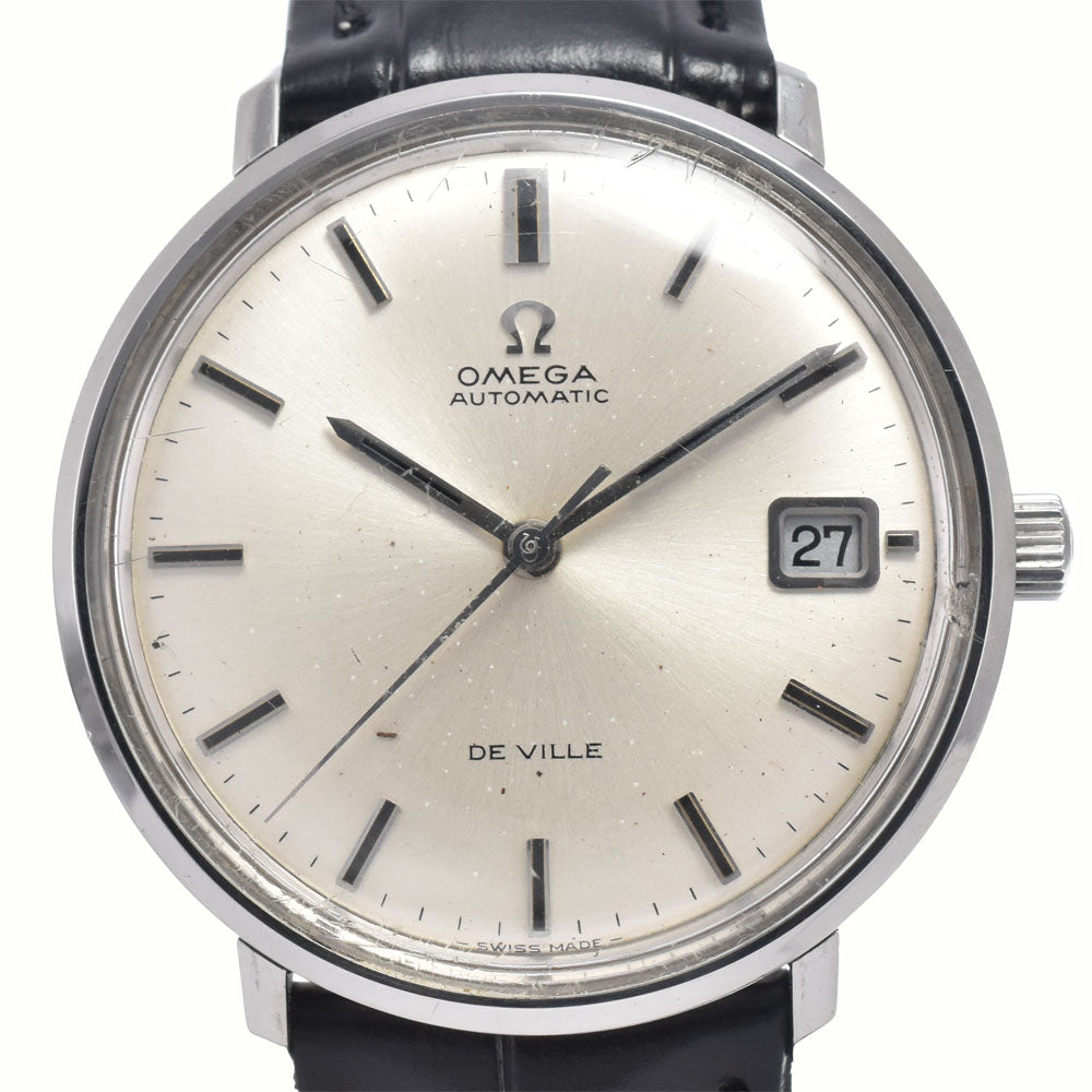 OMEGA De Ville 166.033 vintage Date Cal.565 Silver Dial Automatic Men's
 Watch H#146069