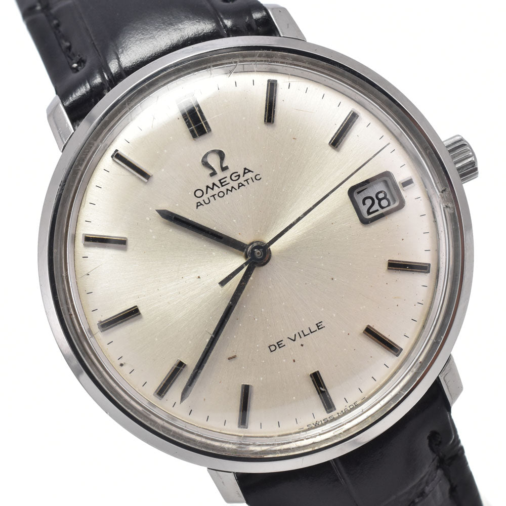 OMEGA De Ville 166.033 vintage Date Cal.565 Silver Dial Automatic Men's
 Watch H#146069