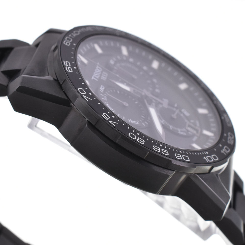 with paper TISSOT super sports chrono T125.617.33.051.00 black Dial Quartz Men's
 Watch Q#146071