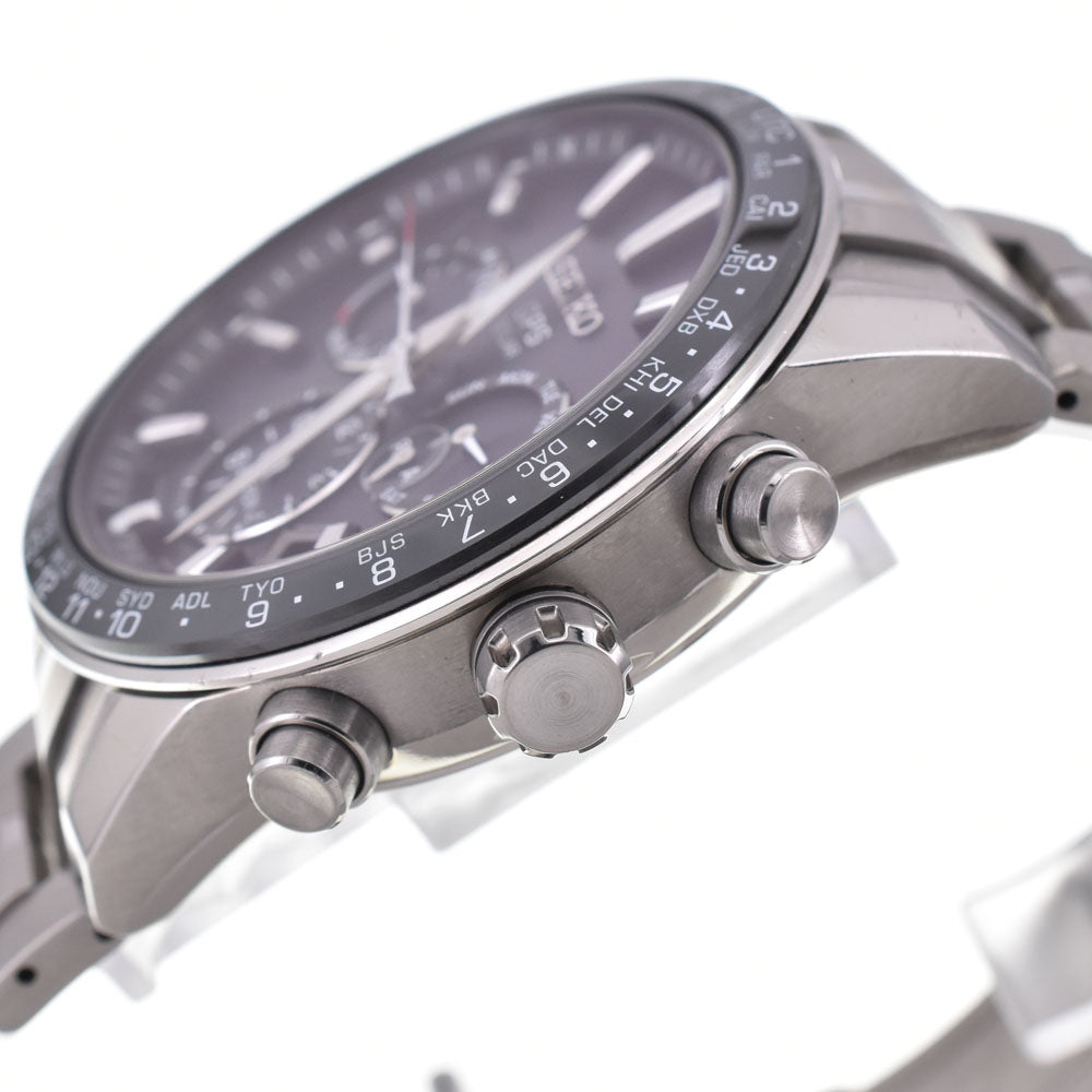 SEIKO Astron SBXC003/5X53-0AB0 Titanium / ceramic black Dial GPS Solar Men's
 Watch P#146076