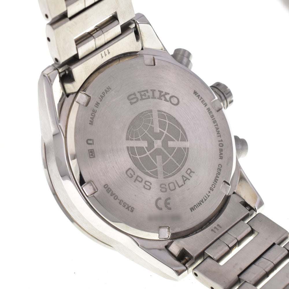 SEIKO Astron SBXC003/5X53-0AB0 Titanium / ceramic black Dial GPS Solar Men's
 Watch P#146076
