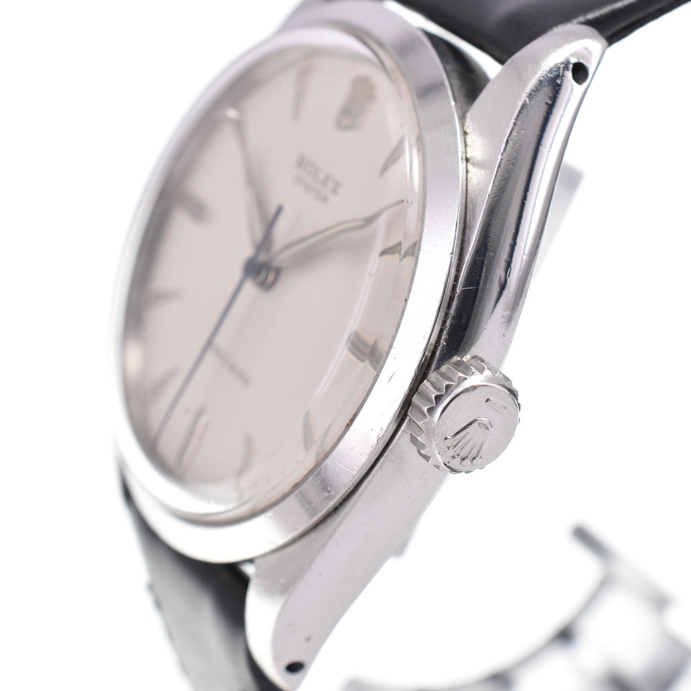 ROLEX Oyster Precision 6424 vintage Big Oyster Cal.1210 Silver Dial Hand Winding Men's
 Watch A#146086