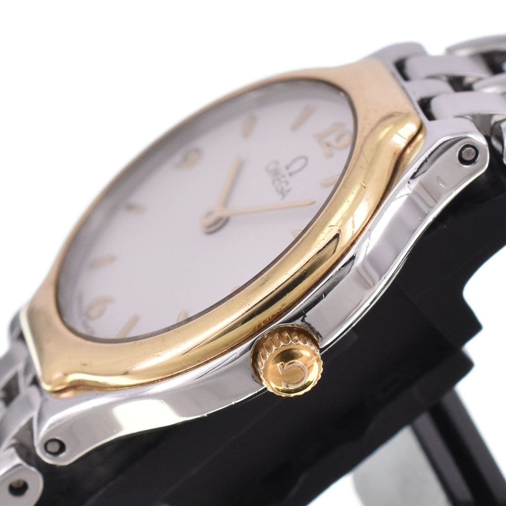 OMEGA De Ville symbol Stainless Steel/K18YG Silver Dial Quartz Ladies
 Watch H#146089