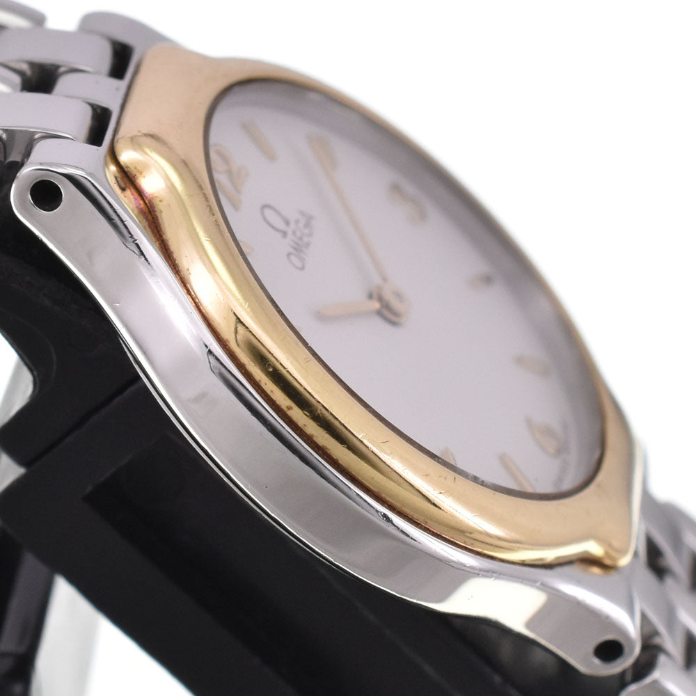OMEGA De Ville symbol Stainless Steel/K18YG Silver Dial Quartz Ladies
 Watch H#146089