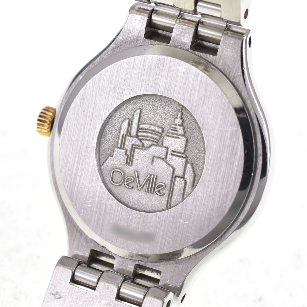 OMEGA De Ville symbol Stainless Steel/K18YG Silver Dial Quartz Ladies
 Watch H#146089