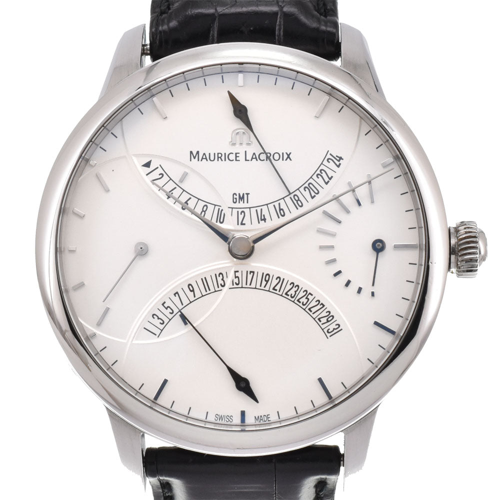 with paper MAURICE LACROIX Masterpiece Calendrée Retrograde MP6518-SS001-130 Silver Dial Automatic Men's
 Watch Q#146113