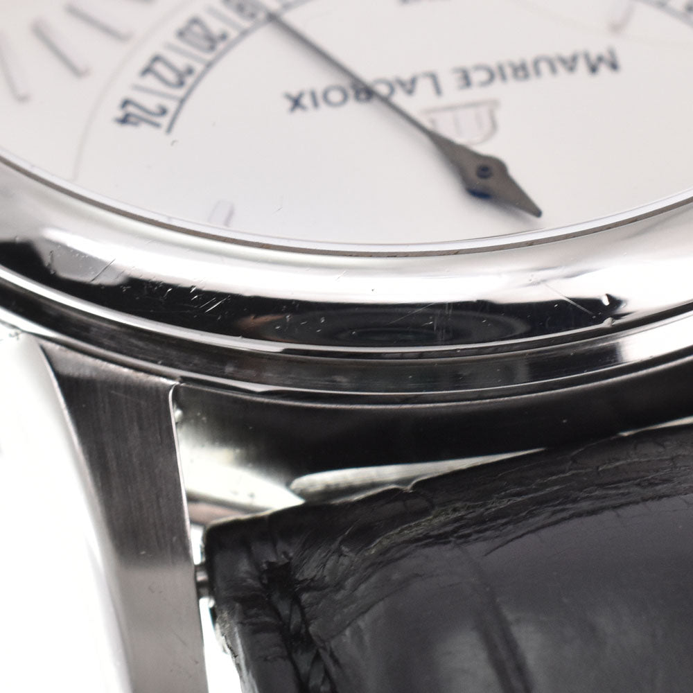 with paper MAURICE LACROIX Masterpiece Calendrée Retrograde MP6518-SS001-130 Silver Dial Automatic Men's
 Watch Q#146113