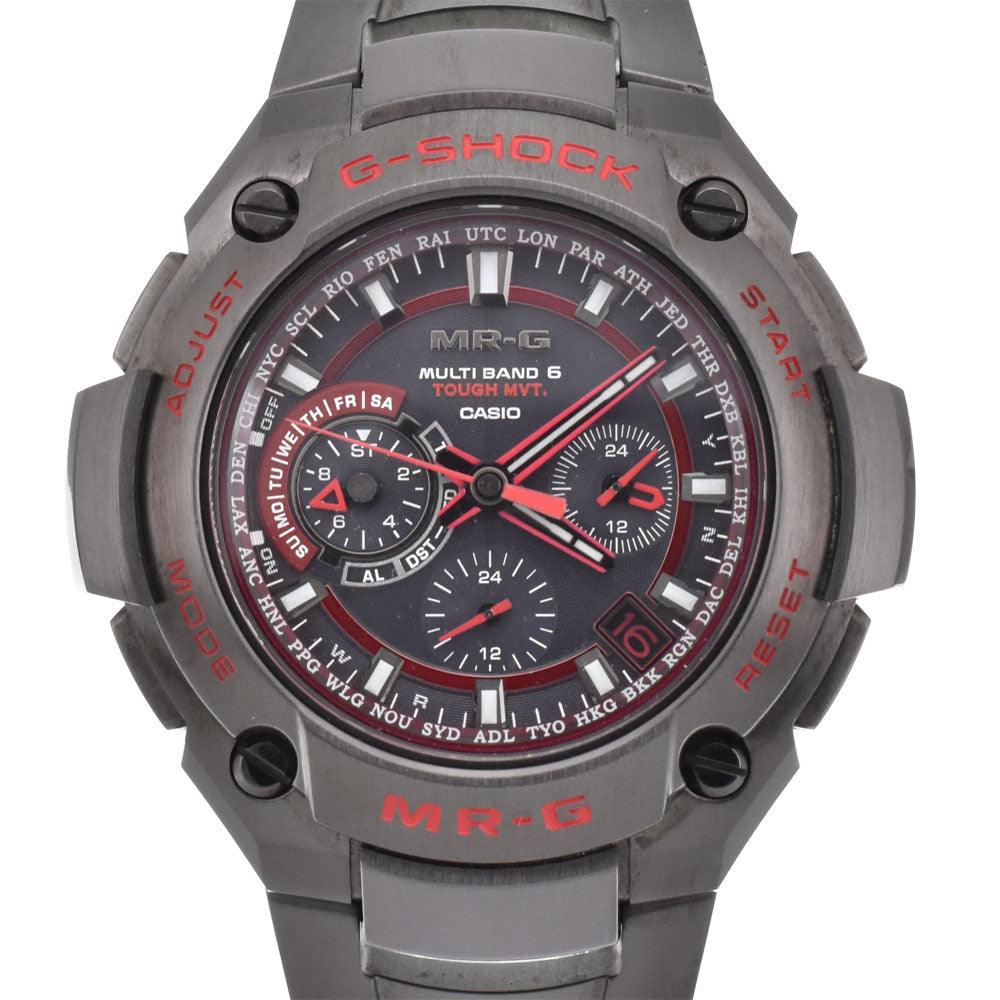 with paper CASIO G-SHOCK MRG-8100R-1AJR World limited 50 black Dial Radio Sync Solar Men's
 Watch Ｑ#146114
