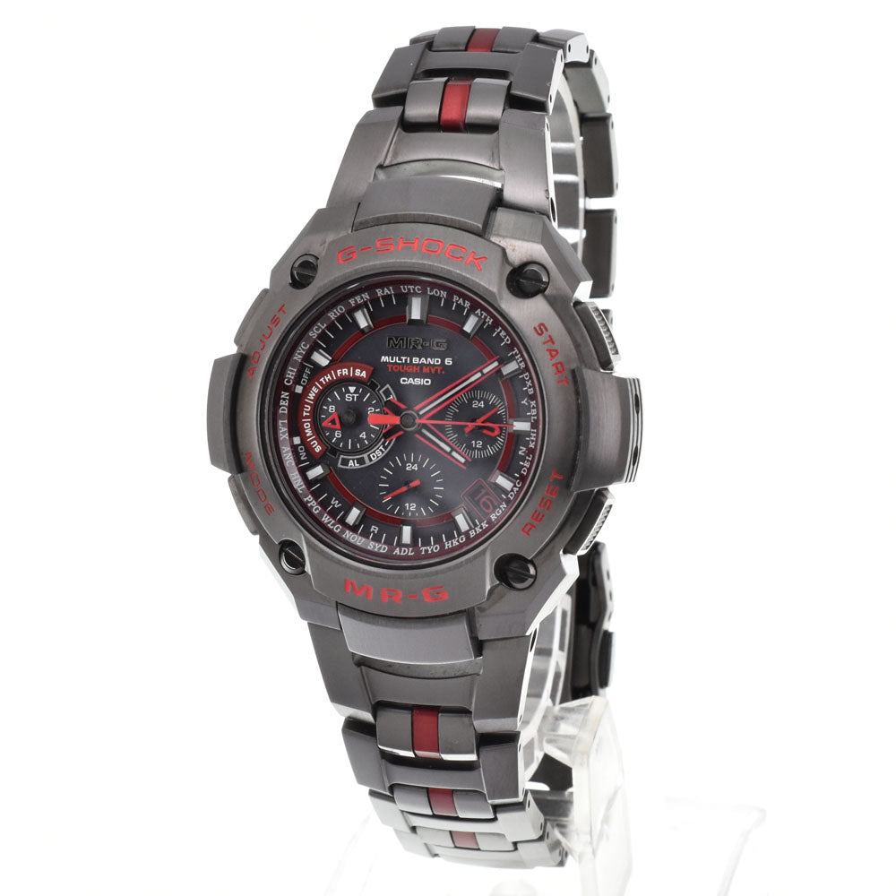 with paper CASIO G-SHOCK MRG-8100R-1AJR World limited 50 black Dial Radio Sync Solar Men's
 Watch Ｑ#146114