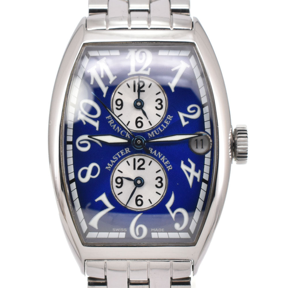 FRANCK MULLER Master bunker 5850MB 3 time zone date blue Dial Automatic Men's
 Watch Q#146126