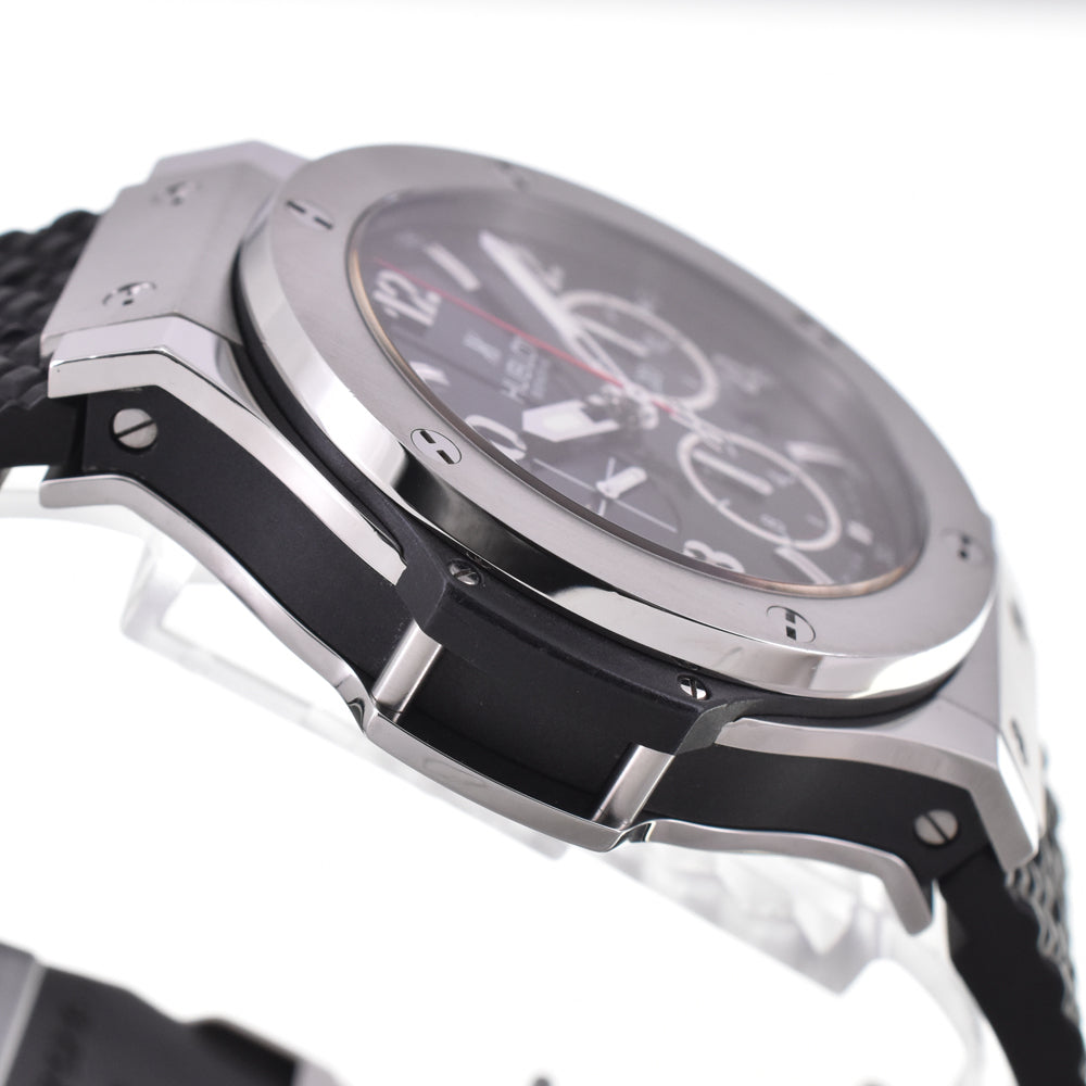 with paper HUBLOT Big bang steel 301.SX.130.RX black Dial Automatic Men's
 Watch D#146130