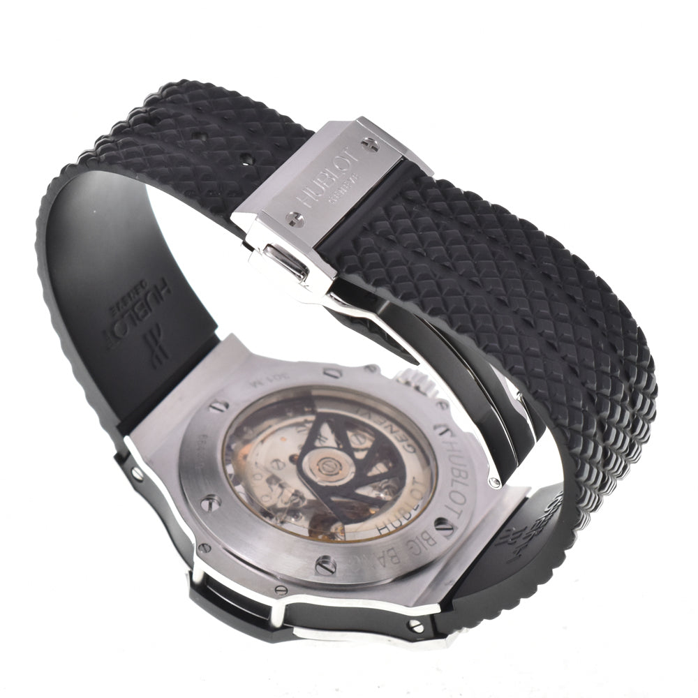 with paper HUBLOT Big bang steel 301.SX.130.RX black Dial Automatic Men's
 Watch D#146130