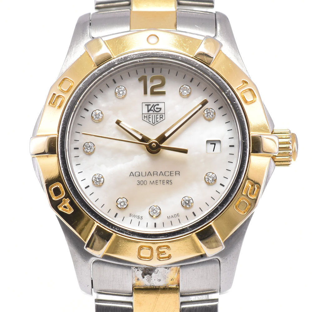with paper TAG HEUER Aqua racer WAF1425.BB0814 10P diamond White shell Dial Quartz Ladies
 Watch B#146138