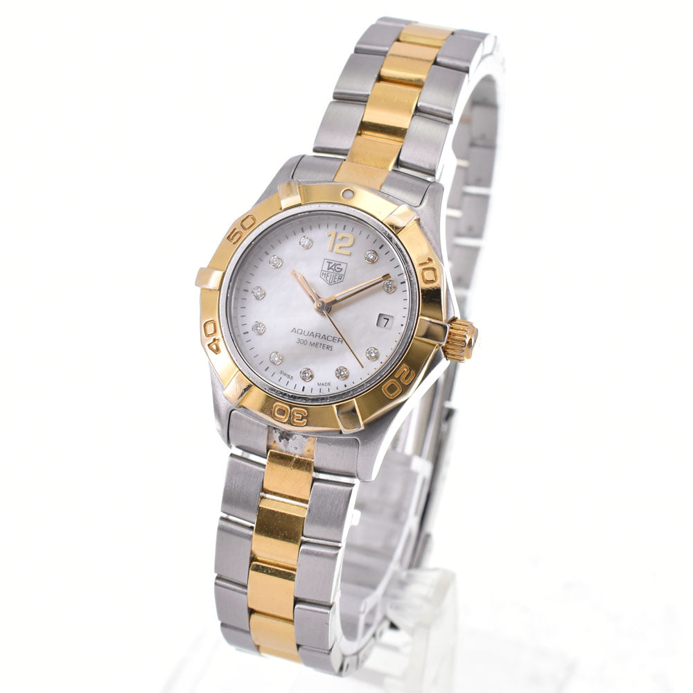 with paper TAG HEUER Aqua racer WAF1425.BB0814 10P diamond White shell Dial Quartz Ladies
 Watch B#146138