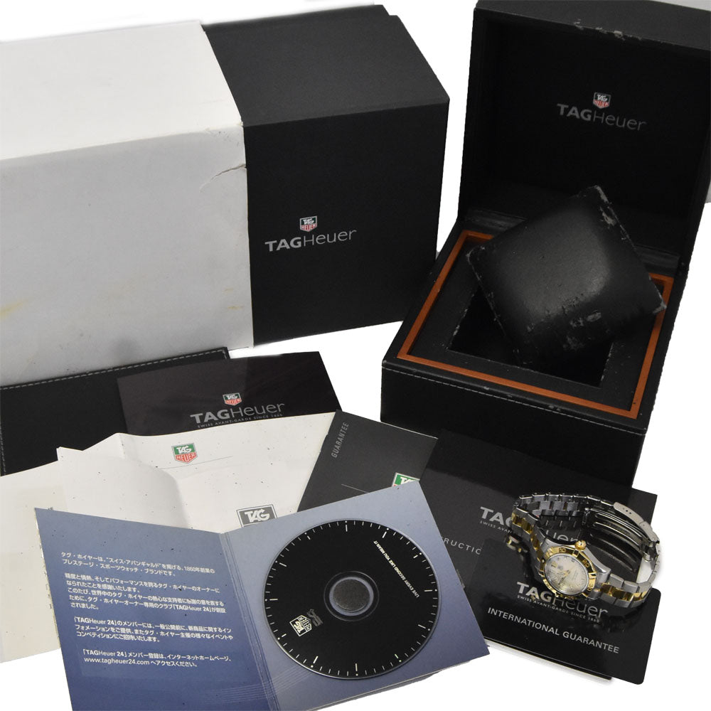 with paper TAG HEUER Aqua racer WAF1425.BB0814 10P diamond White shell Dial Quartz Ladies
 Watch B#146138