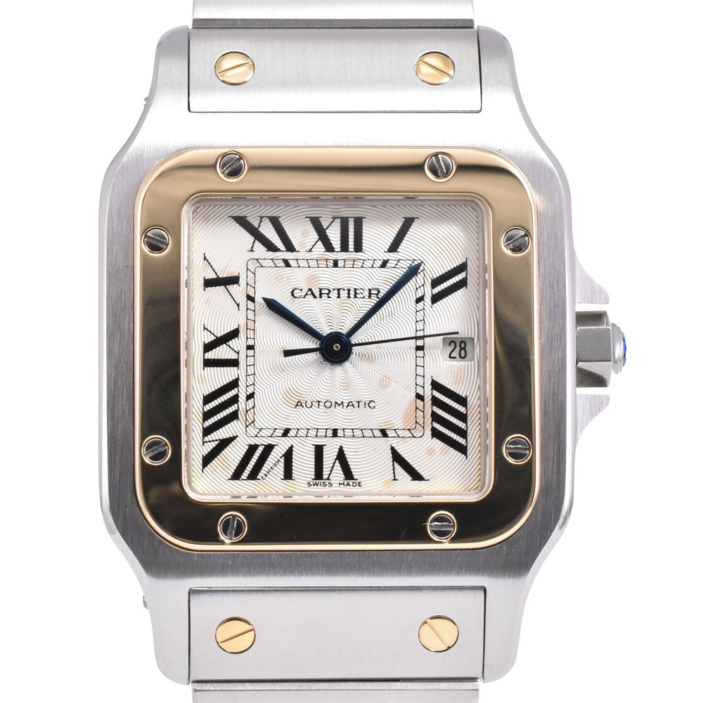 CARTIER Santos Galve W20058C4 Stainless Steel/YG Silver Dial Automatic Men's
 Watch A#146140