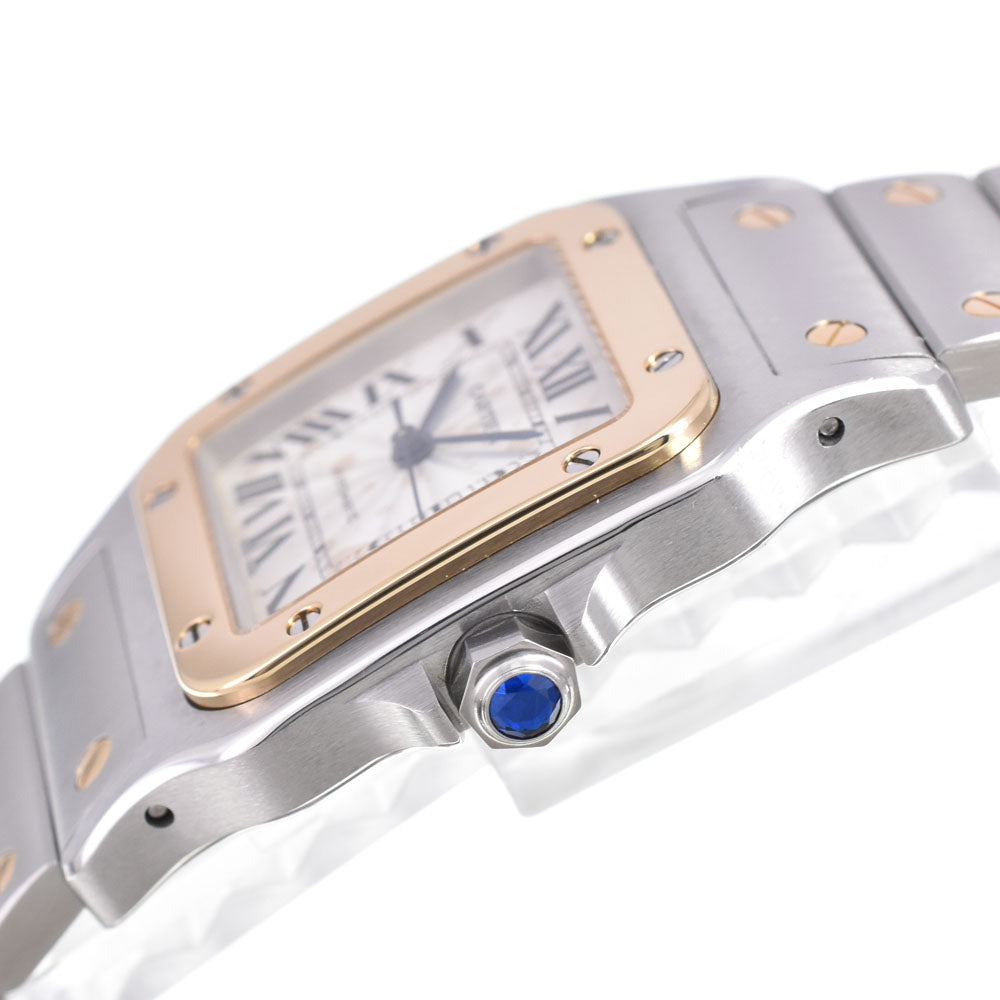 CARTIER Santos Galve W20058C4 Stainless Steel/YG Silver Dial Automatic Men's
 Watch A#146140