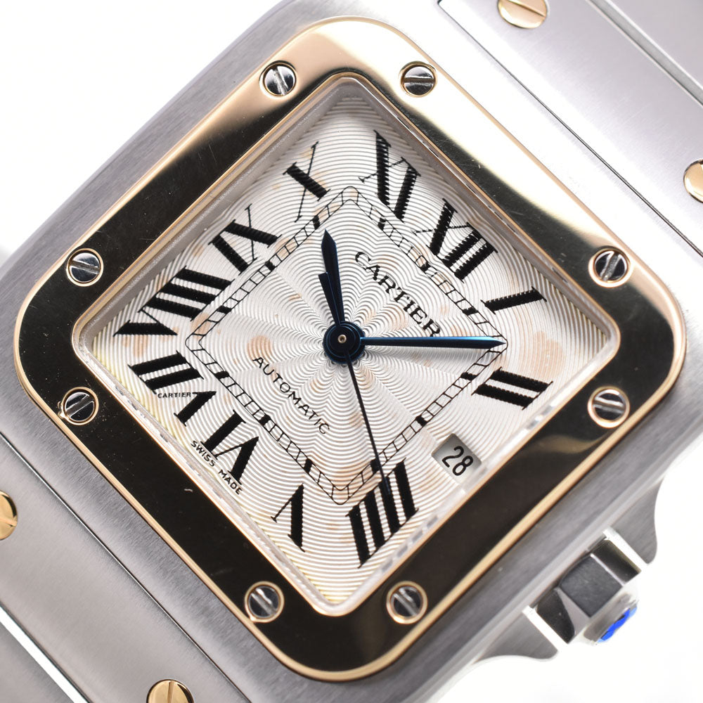 CARTIER Santos Galve W20058C4 Stainless Steel/YG Silver Dial Automatic Men's
 Watch A#146140