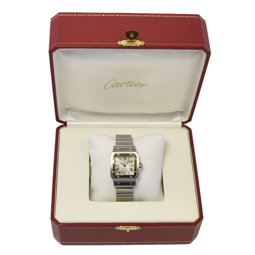 CARTIER Santos Galve W20058C4 Stainless Steel/YG Silver Dial Automatic Men's
 Watch A#146140