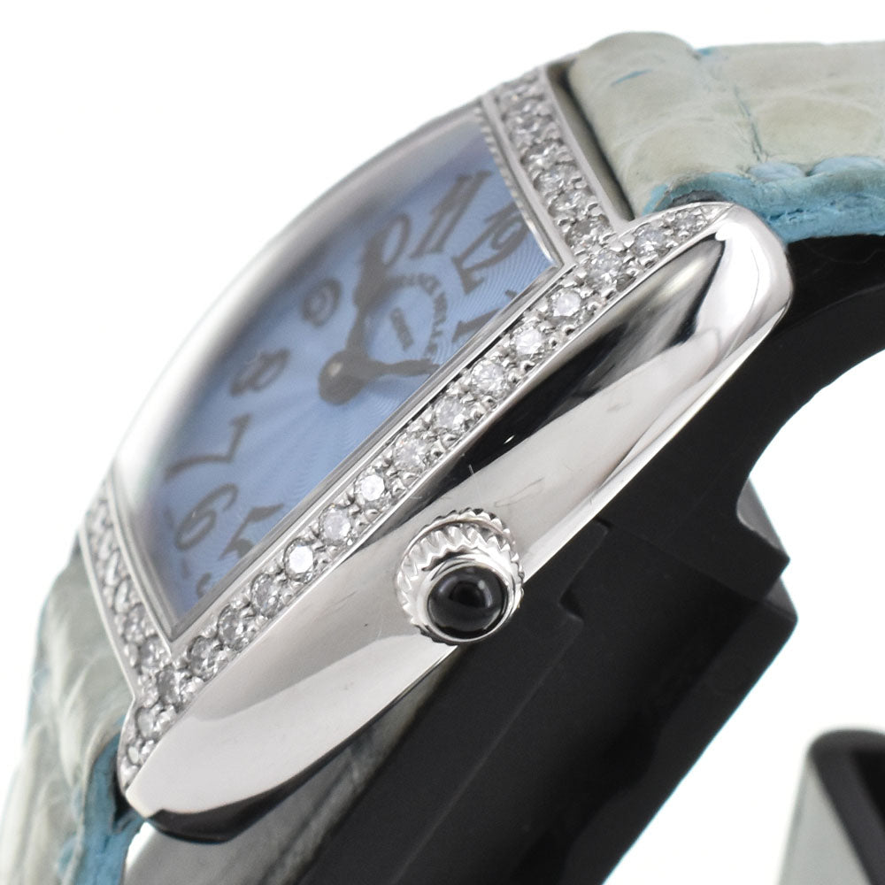 with paper FRANCK MULLER Tonookabex 2502QZD1R Diamond Bezel Light blue Dial Quartz Ladies
 Watch Q#146152