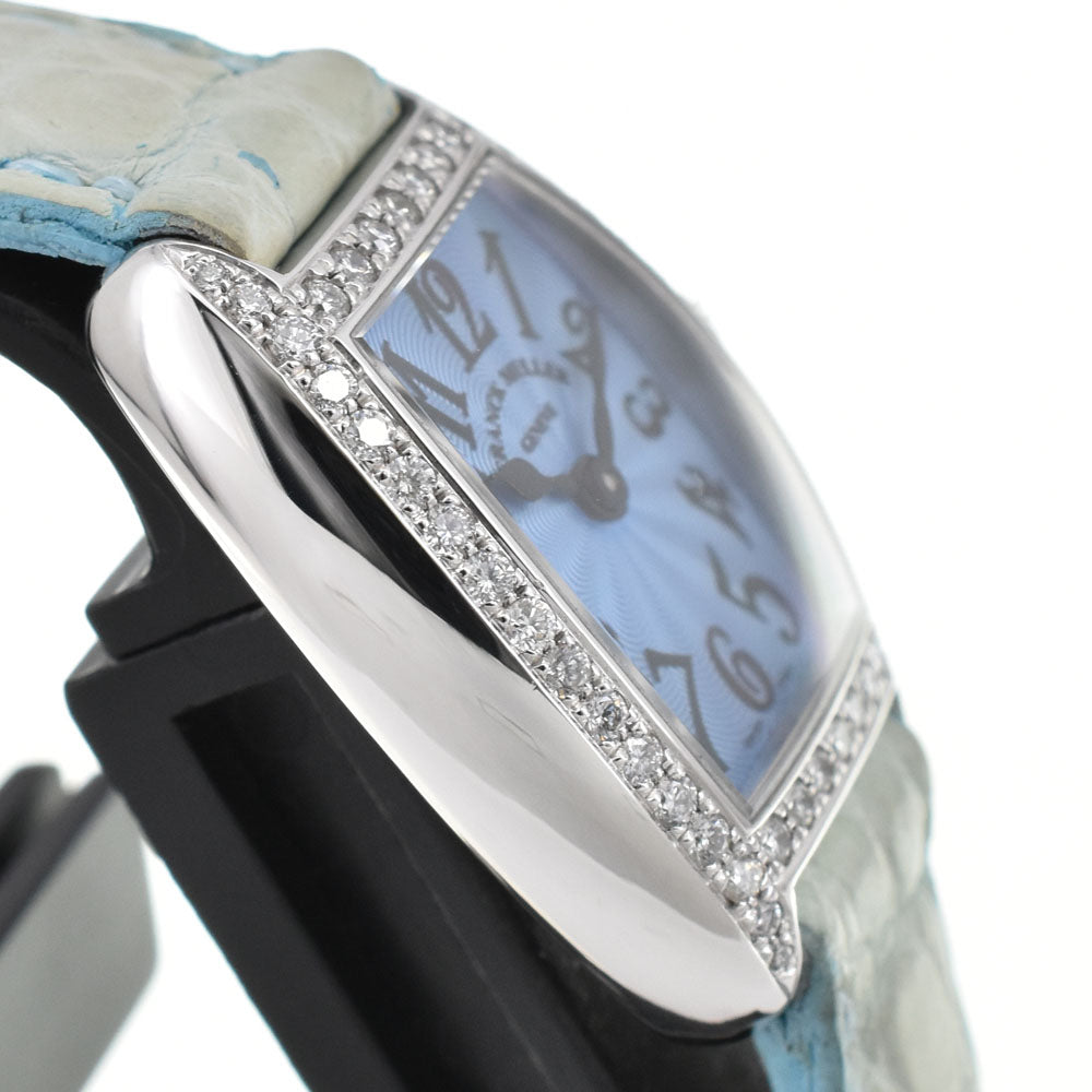 with paper FRANCK MULLER Tonookabex 2502QZD1R Diamond Bezel Light blue Dial Quartz Ladies
 Watch Q#146152
