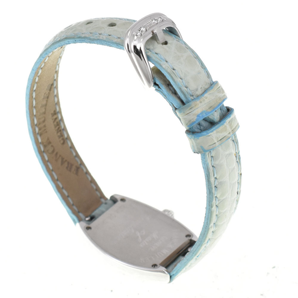 with paper FRANCK MULLER Tonookabex 2502QZD1R Diamond Bezel Light blue Dial Quartz Ladies
 Watch Q#146152