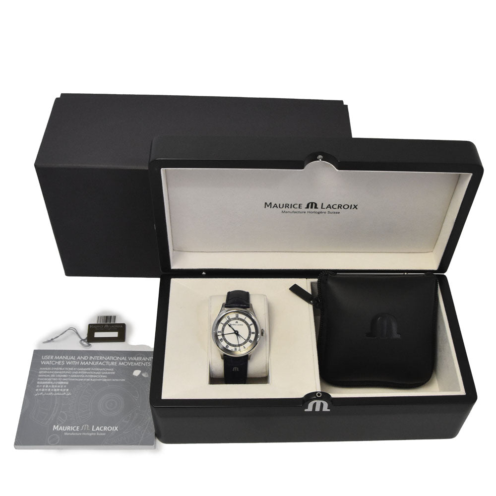 MAURICE LACROIX Masterpiece 5 hands MP6507-SS001-610-2 Day date white Dial Automatic Men's
 Watch P#146154