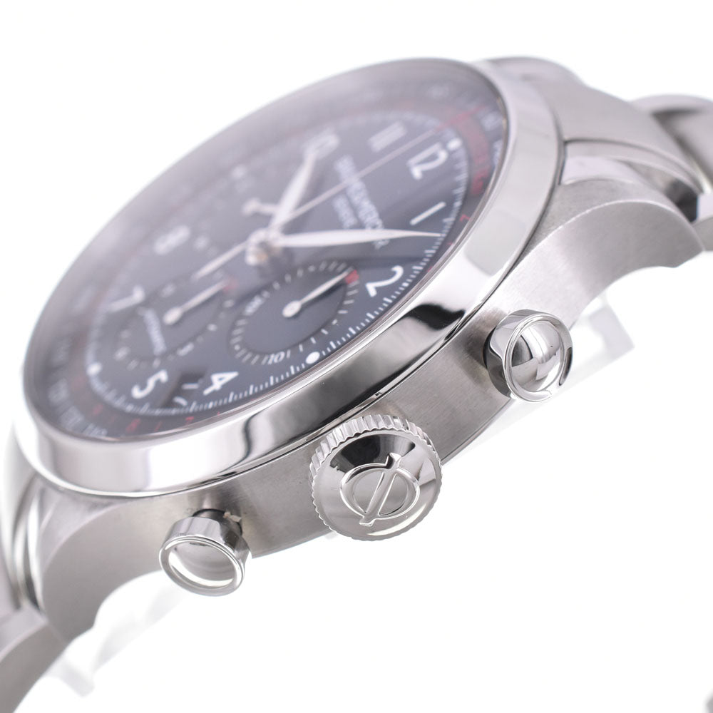 with paper Baume & Mercier Kay Platn M0A10066 Chronograph blue Dial Automatic Men's
 Watch R#146155