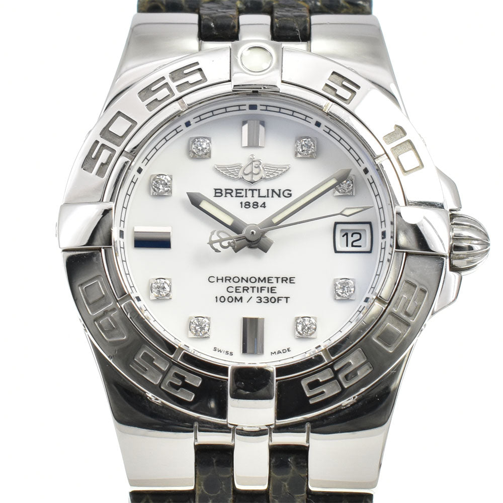 BREITLING Star liner A71340 8P diamond date white Dial Quartz Ladies
 Watch P#146161
