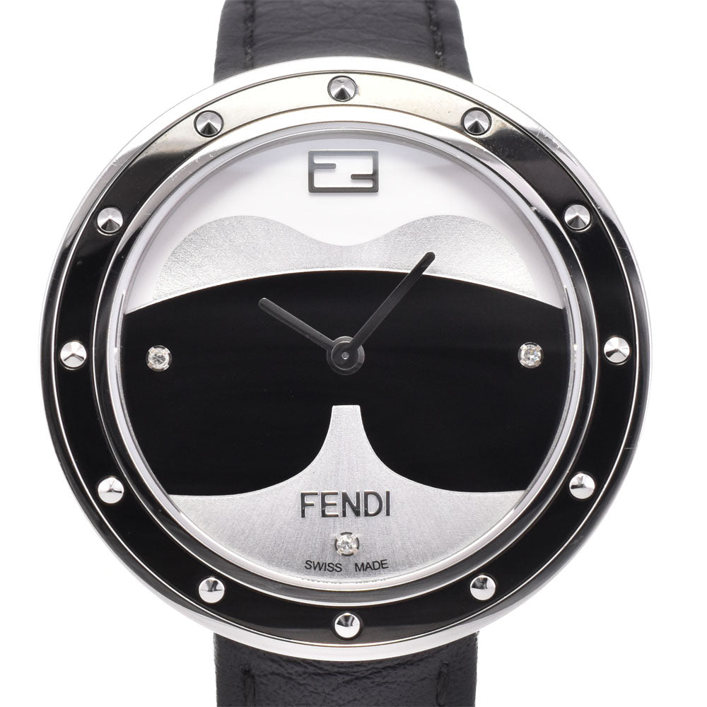 FENDI my way 35000M 3P Diamond Silver / Black Dial Quartz Ladies
 Watch P#146163