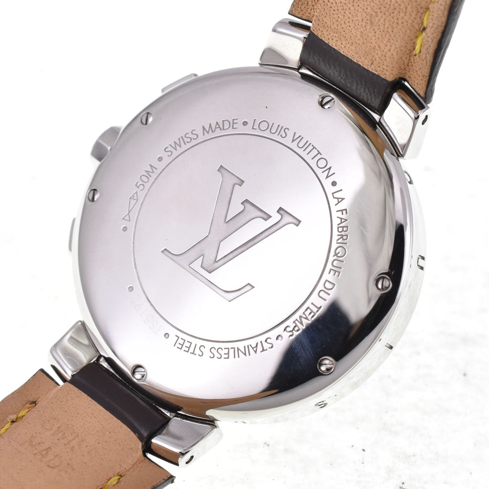 LOUIS VUITTON Tambourg Date QA032 Chronograph blue Dial Quartz Men's
 Watch P#146166