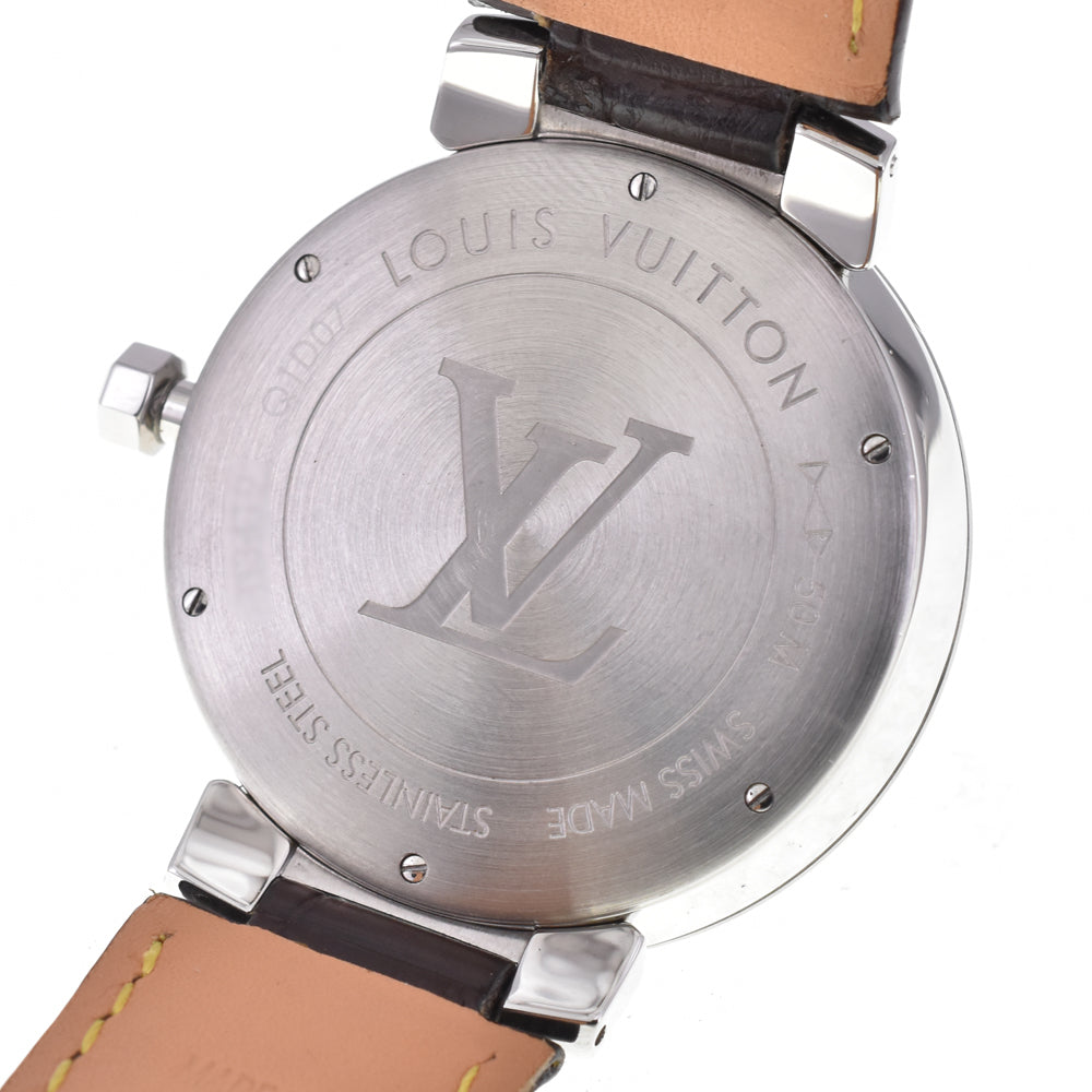 with paper LOUIS VUITTON Tambour slim Q1D07 black Dial Quartz Men's
 Watch P#146168