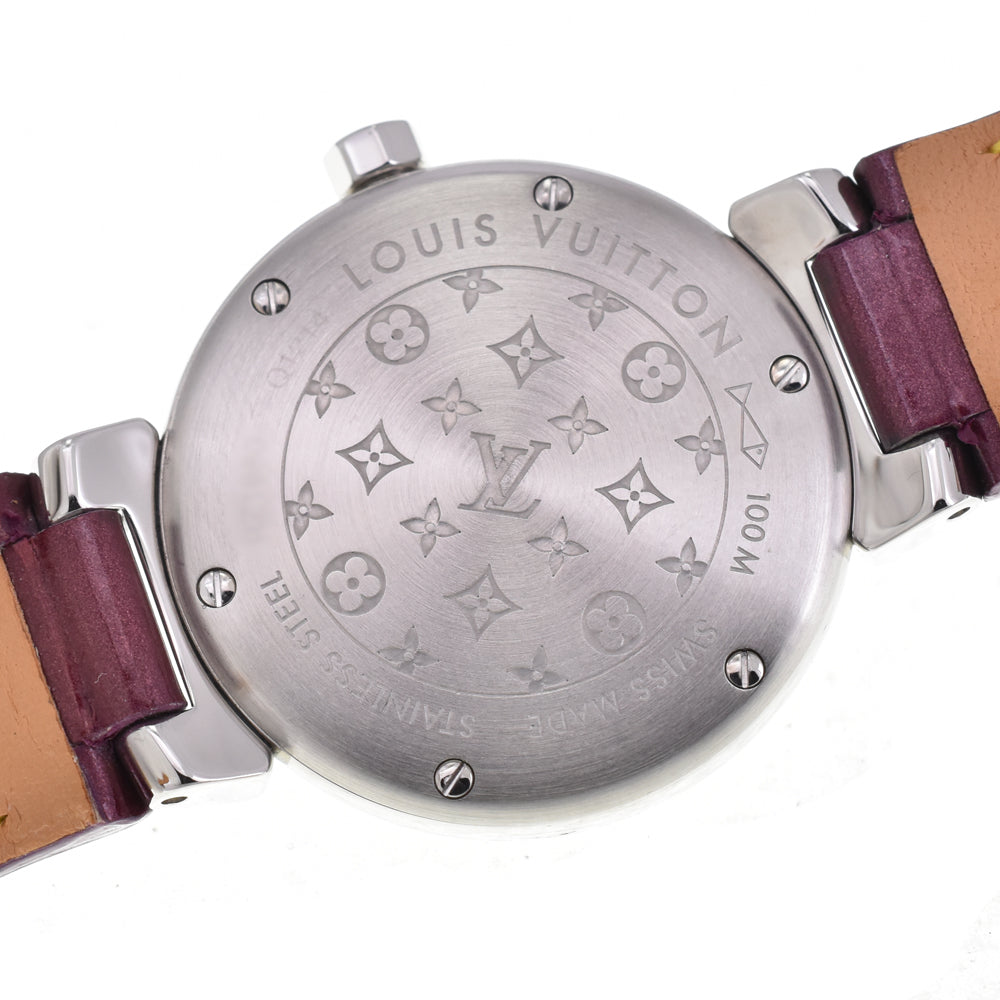 LOUIS VUITTON Tambour Q1214 Ruby / Diamond Silver Dial Quartz Ladies
 Watch P#146170