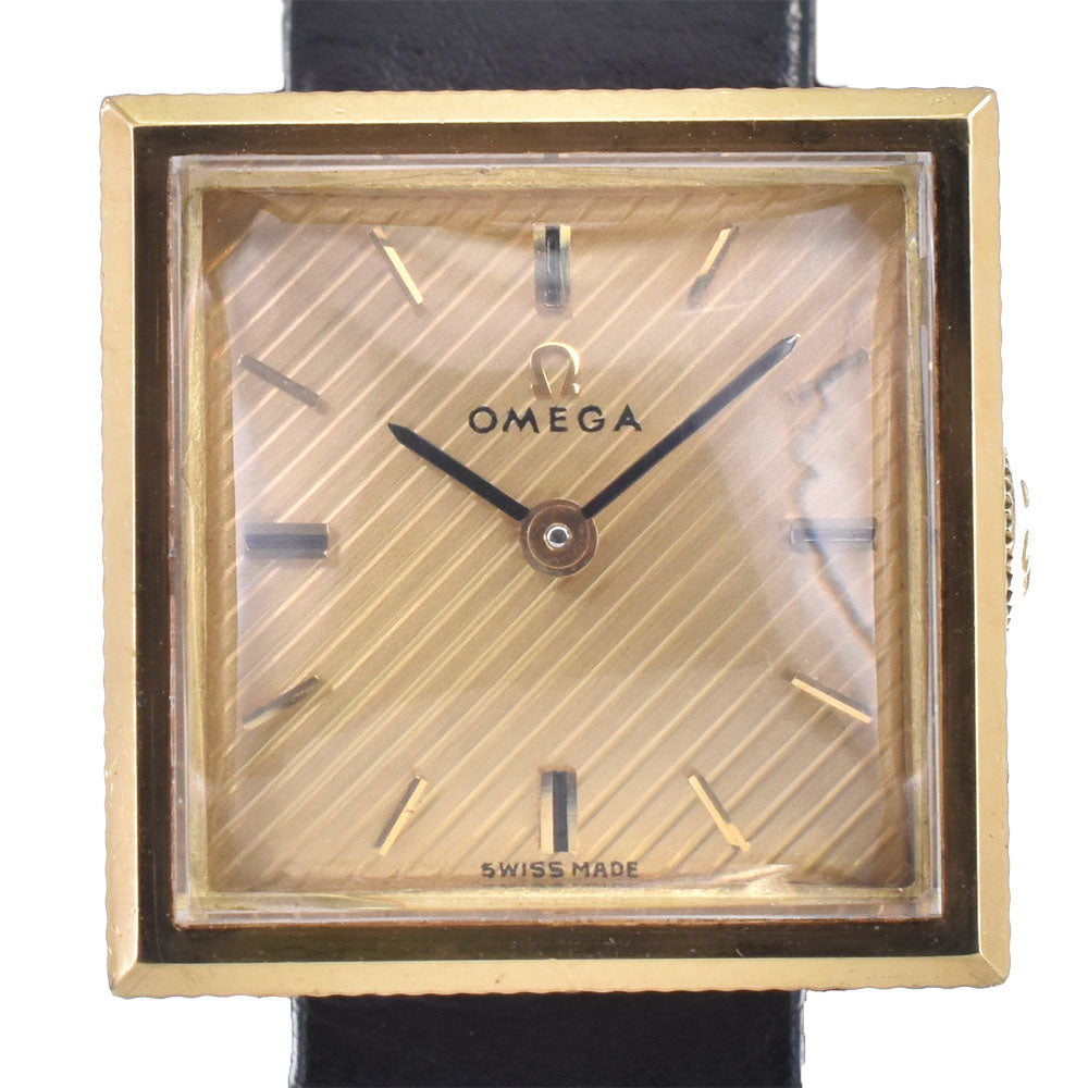 OMEGA Square vintage Date gold Dial Hand Winding Ladies
 Watch M#146171