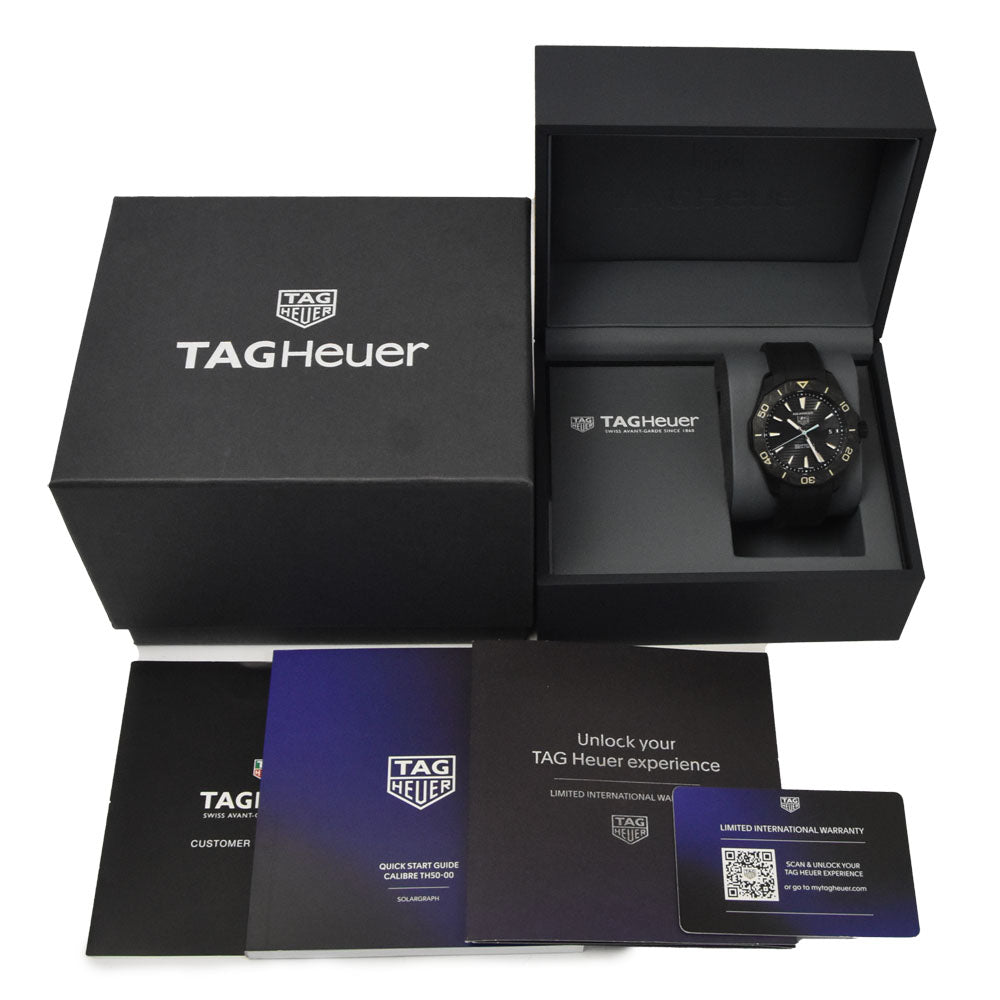 with paper TAG HEUER Aqua Racer Professional 200 WBP1112.FT6199 Solar Graph black Dial Solar Men's
 Watch P#146172
