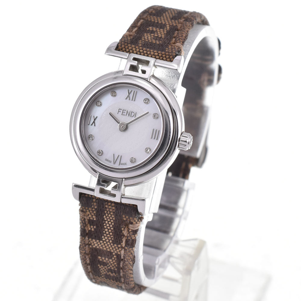 FENDI Moda 2700L 8P diamond White shell Dial Quartz Ladies
 Watch A#146182