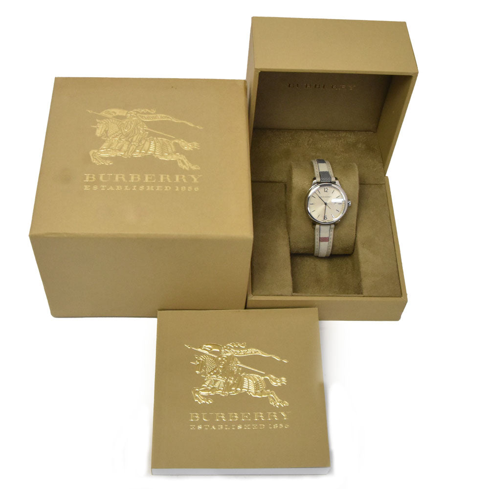 BURBERRY The Classic Round BU10113 Burberry check beige Dial Quartz Ladies
 Watch R#146187