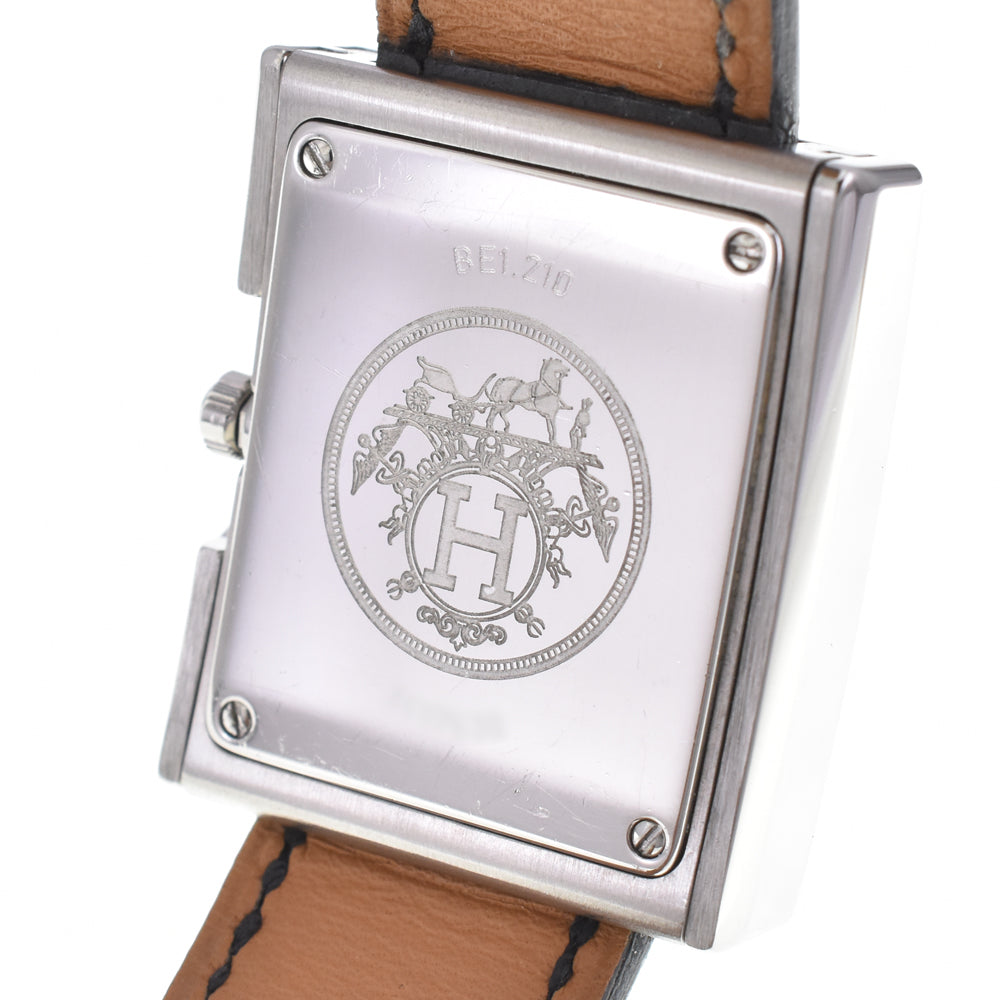 with paper HERMES Belt watch BE1.210 white Dial Quartz Ladies
 Watch A#146194