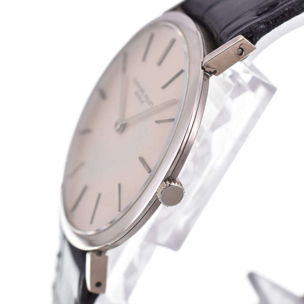 AUDEMARS PIGUET K18WG/Leather Cal.K2001 Silver Dial Hand Winding Men's
 Watch P#146195