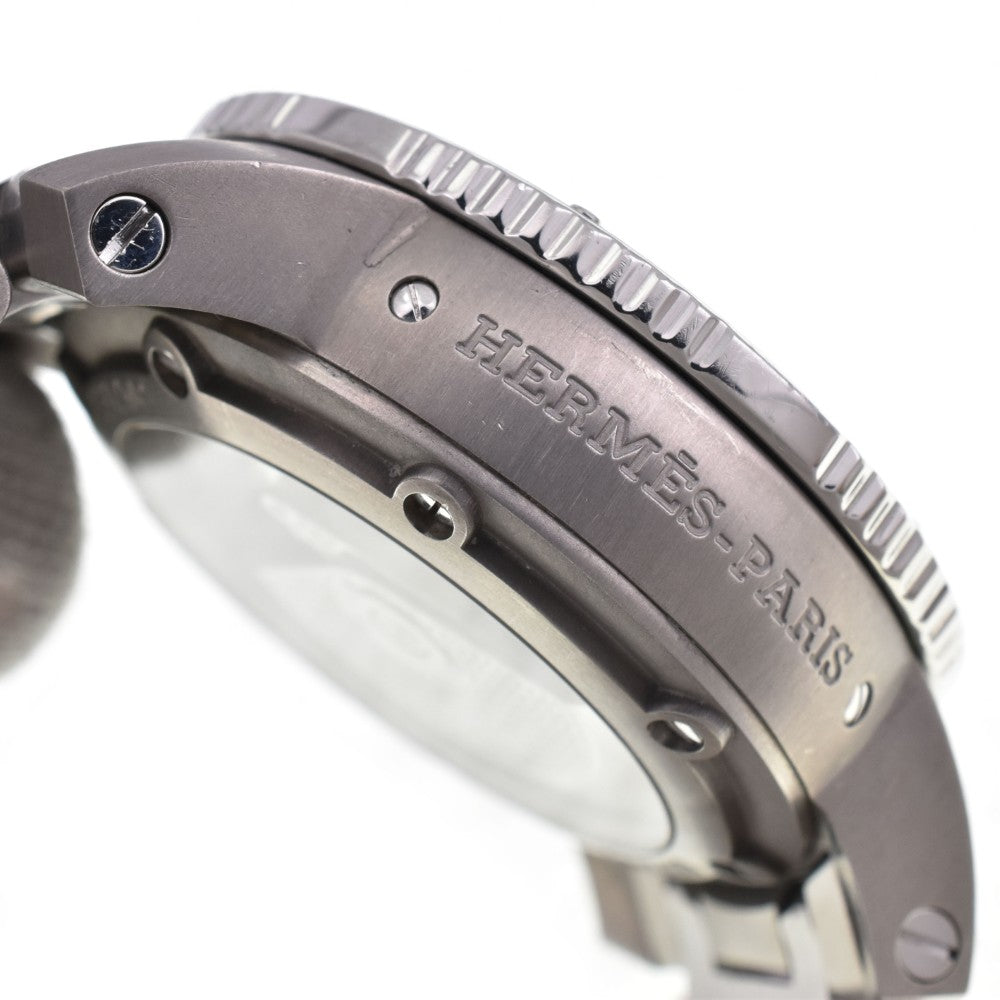 with paper HERMES Clipper diver CP2.941 Titanium/Stainless Steel Chronograph Date gray Dial Automatic Men's
 Watch D#146202