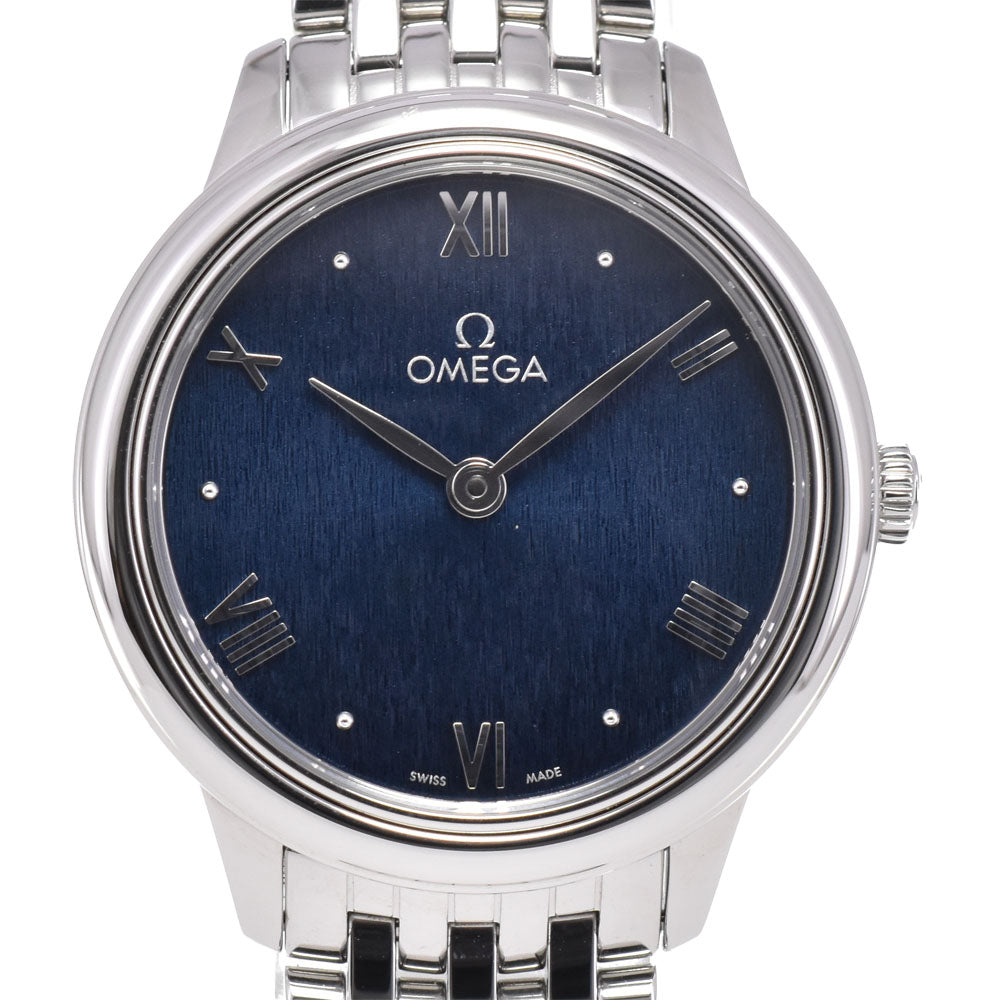 with paper OMEGA De Ville Prestige 434.10.28.60.03.002 blue Dial Quartz Ladies
 Watch O#146205