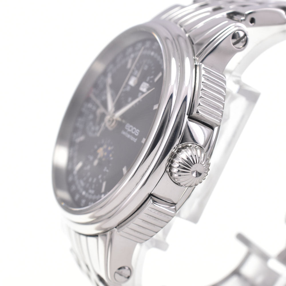 EPOS 3393 Triple calendar moon phase black Dial Automatic Men's
 Watch H#146207