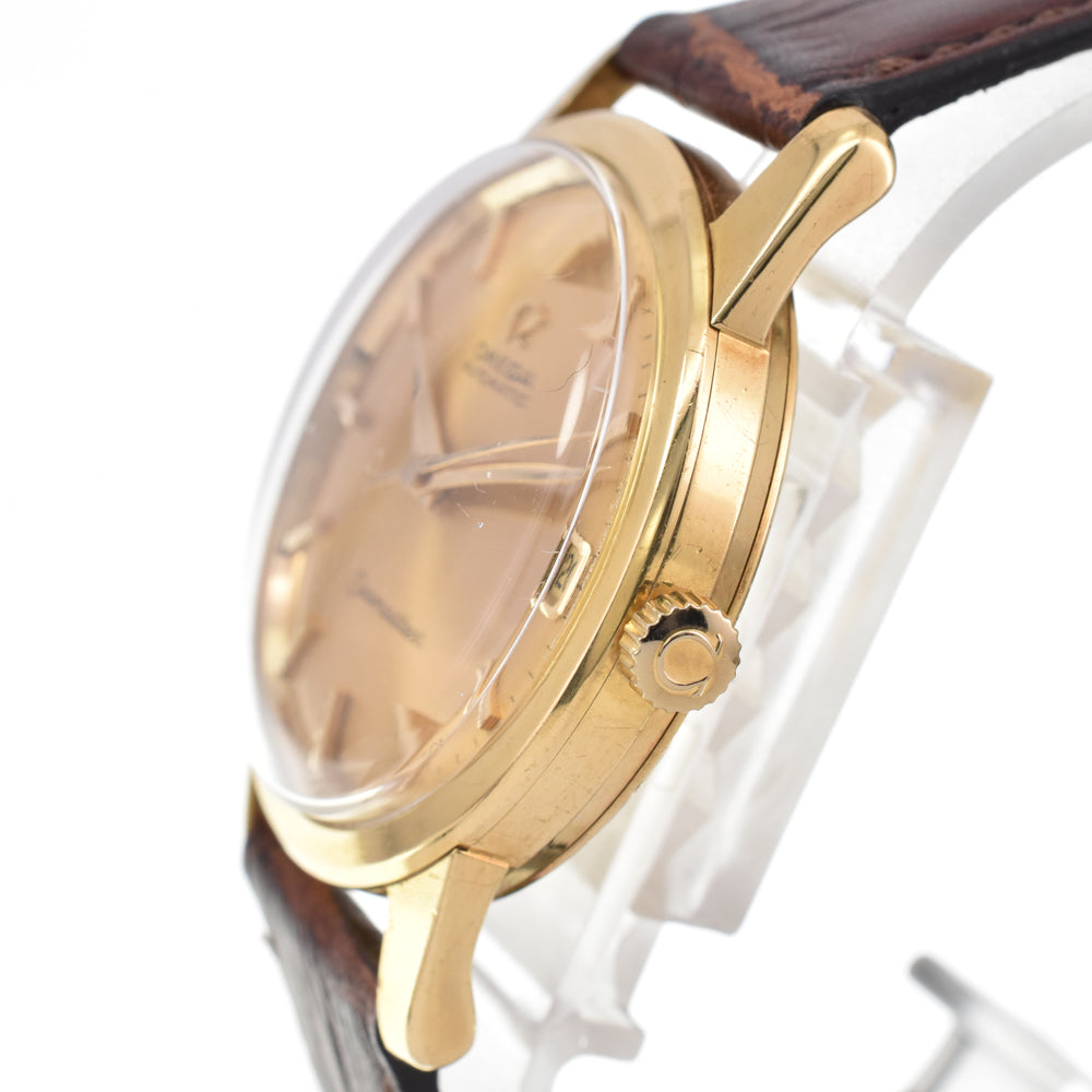 OMEGA Seamaster 166.009 vintage Cal.565 K18YG gold Dial Automatic Men's
 Watch Y#146223