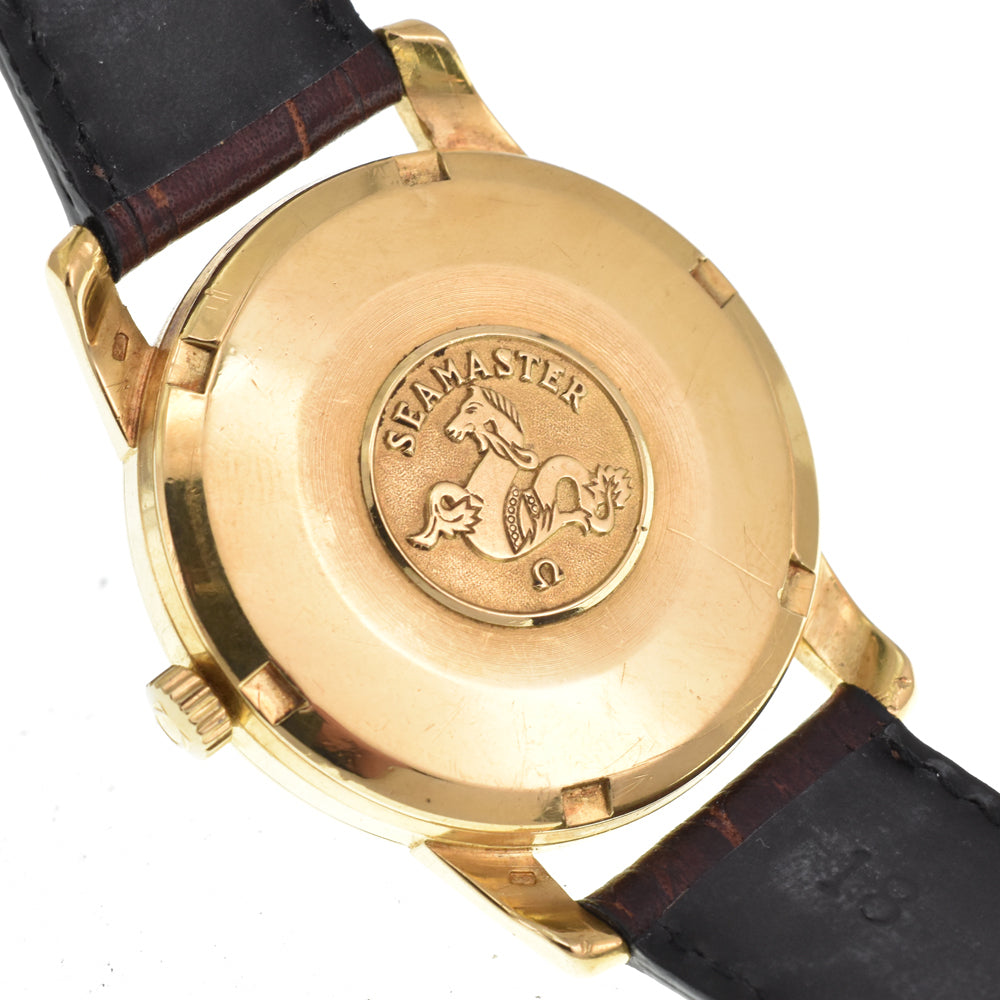 OMEGA Seamaster 166.009 vintage Cal.565 K18YG gold Dial Automatic Men's
 Watch Y#146223