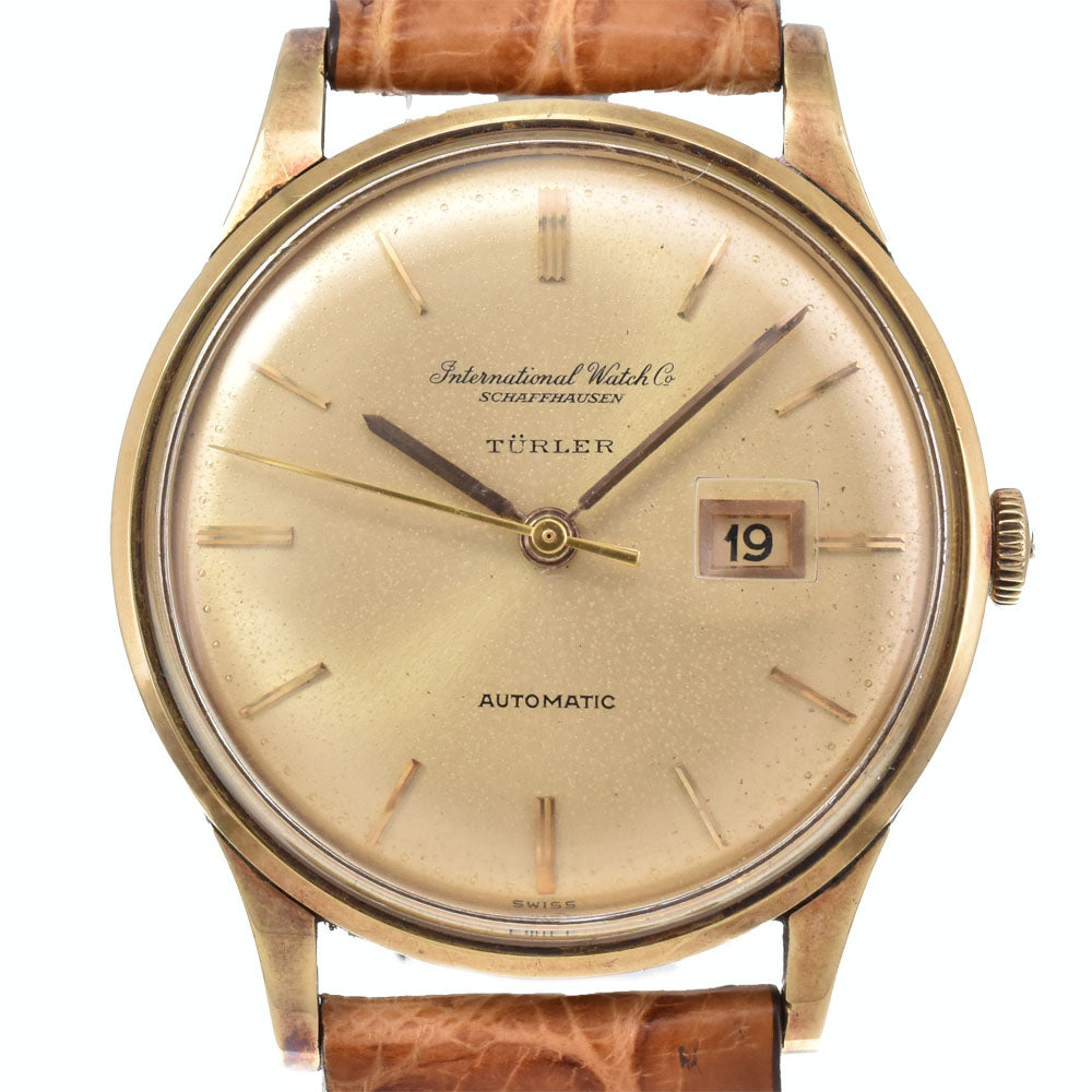 IWC SCHAFFHAUSEN Tuler 709A vintage cal.8531 Champagne Gold Dial Automatic Men's
 Watch Y#146237