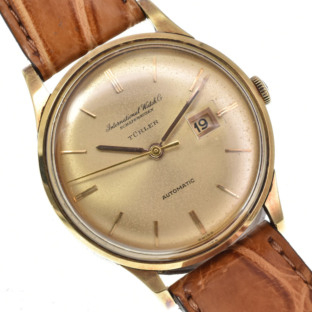 IWC SCHAFFHAUSEN Tuler 709A vintage cal.8531 Champagne Gold Dial Automatic Men's
 Watch Y#146237