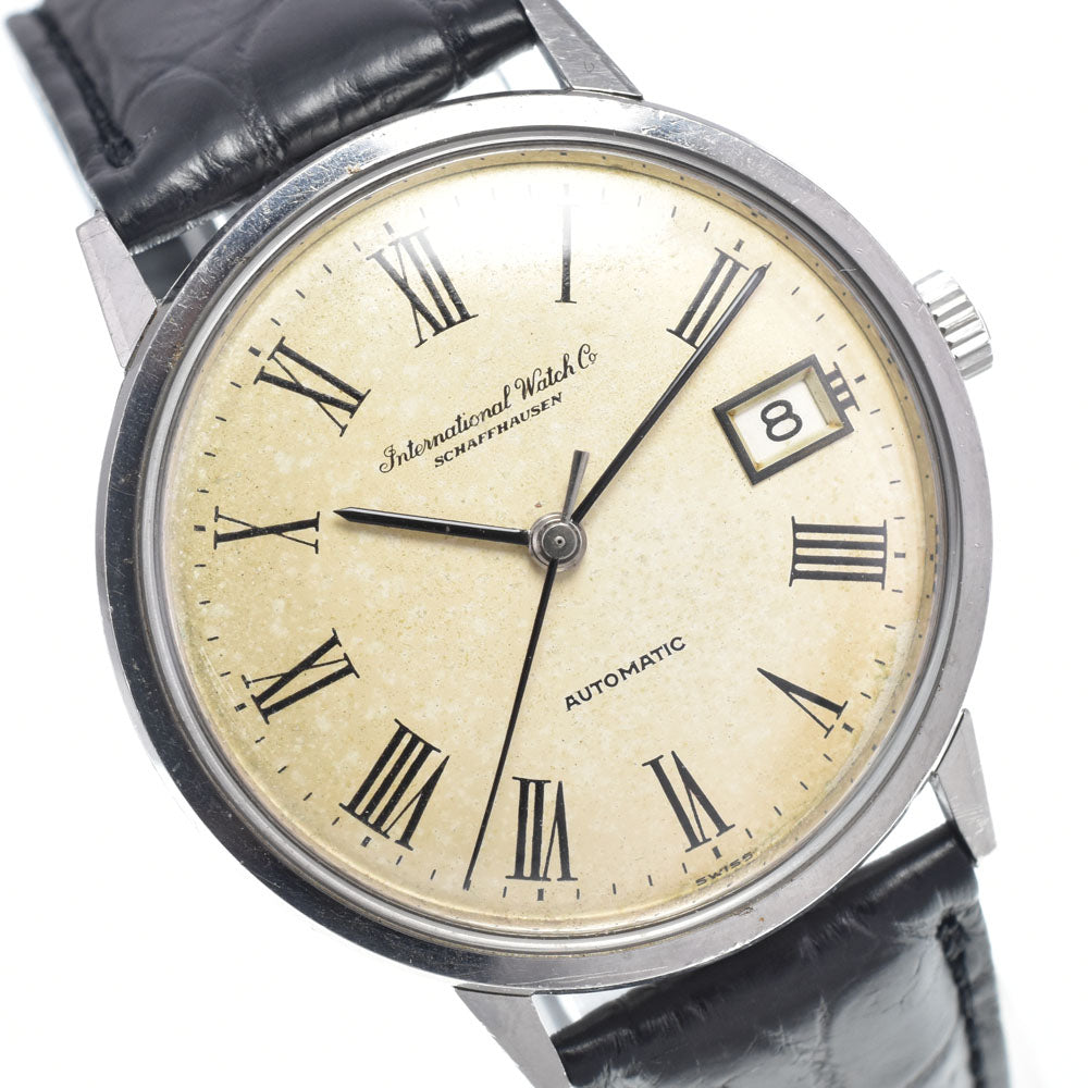 IWC SCHAFFHAUSEN Schaffhausen 803A vintage Sharp Roman Bombe Cal.853 Silver Dial Automatic Men's
 Watch Y#146247