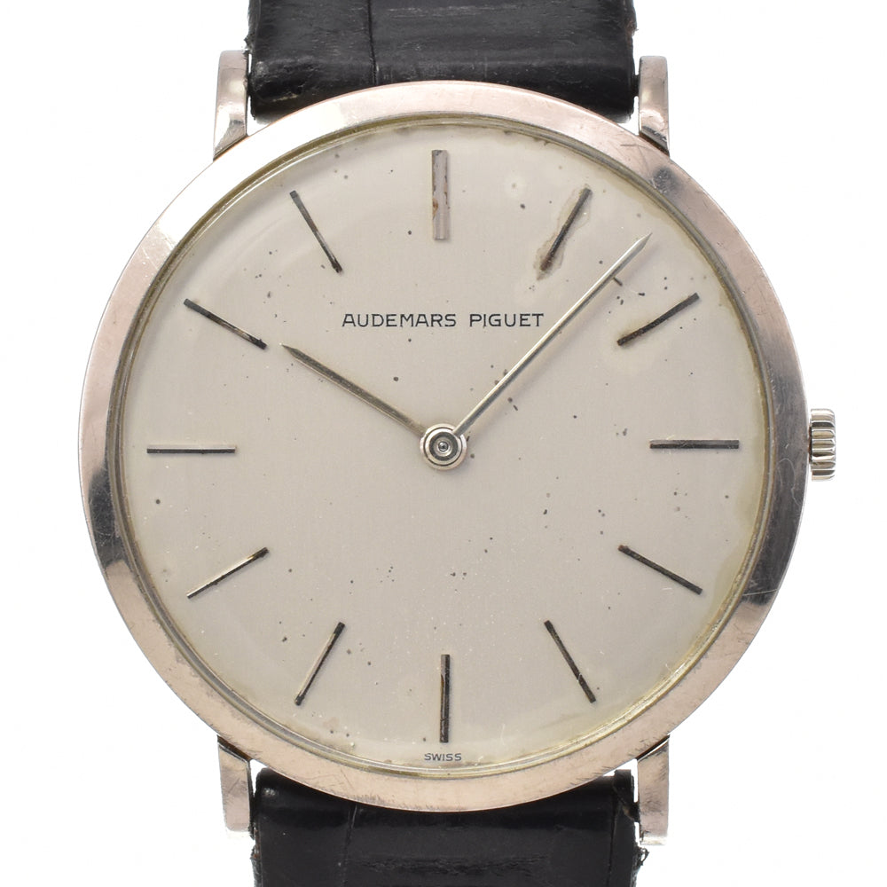 AUDEMARS PIGUET Dress watch 9698 vintage K18WG Cal.K2001/1A Silver Dial Hand Winding Men's
 Watch Y#146256